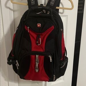 SwissGear 1900 Scan Smart Black and Red Backpack